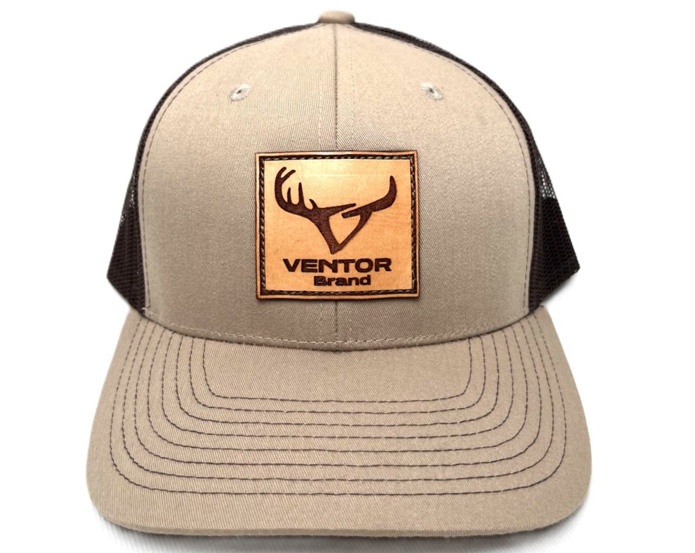 VENTOR Brand leather patch hat